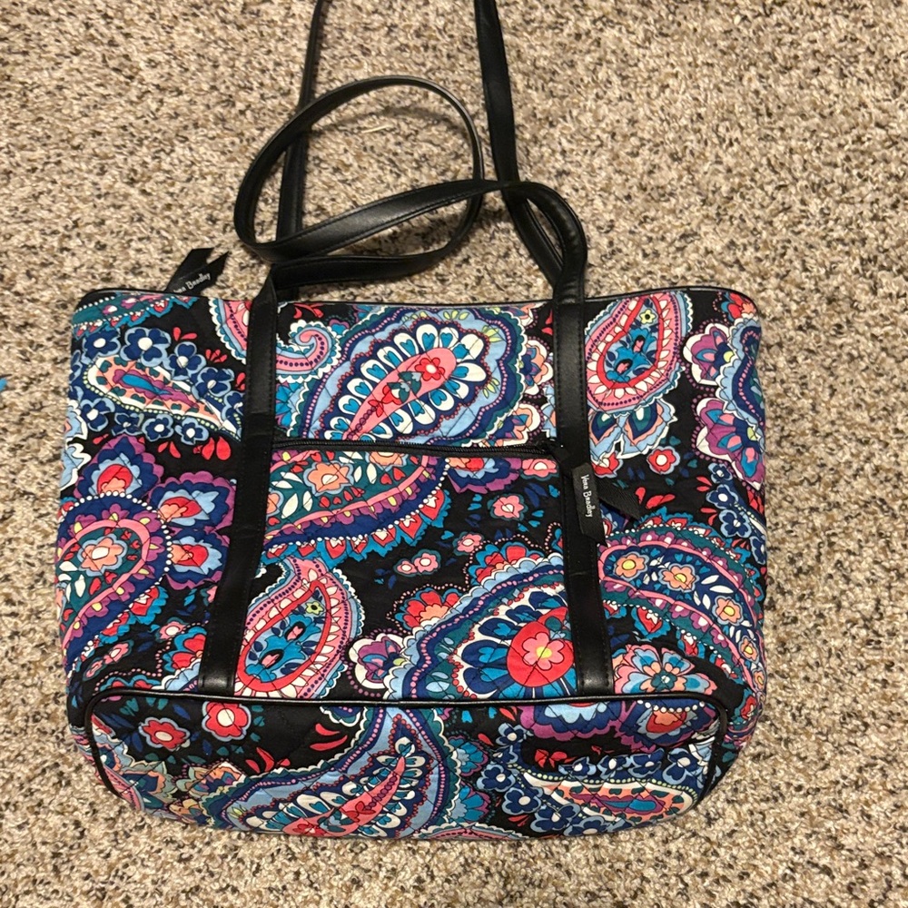 Colorful Paisley Tote Bag & wallet